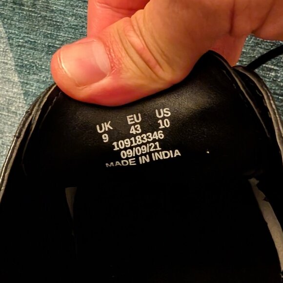 ASOS Design Black Brogue Dress Shoes - Men's Size 10 - Picture 5 of 5